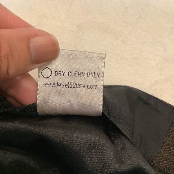 WOMENS TROUSER BROWN TWEED FULL LEG CUFFED HEM 28 EXCELLENT FIT POCKETS LINED - Picture 10 of 11